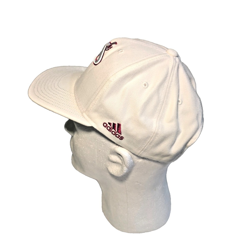 Adidas Miami Heat Snapback Hat White Red NBA Mesh Adjustable Baseball Cap Adult - Picture 5 of 8